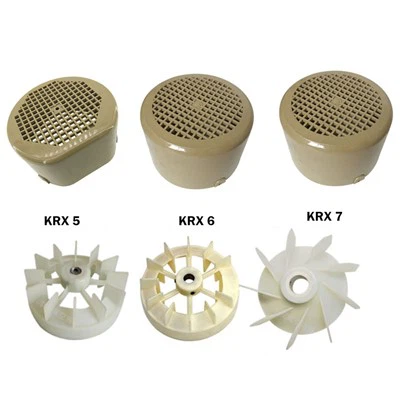 Ventilateur et couvercle de ventilateur pour pompe Oiron KRX5 KRX6 KRX7